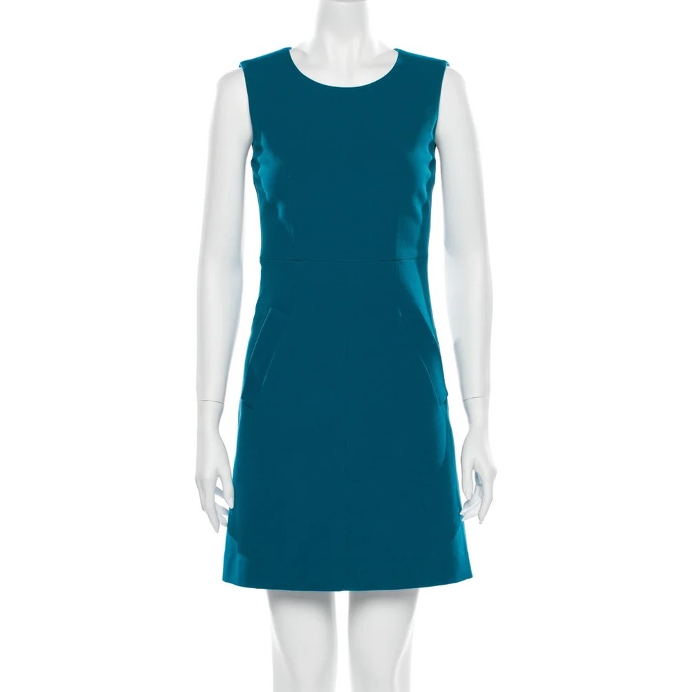 Diane Von Furstenberg Teal Mini Dress